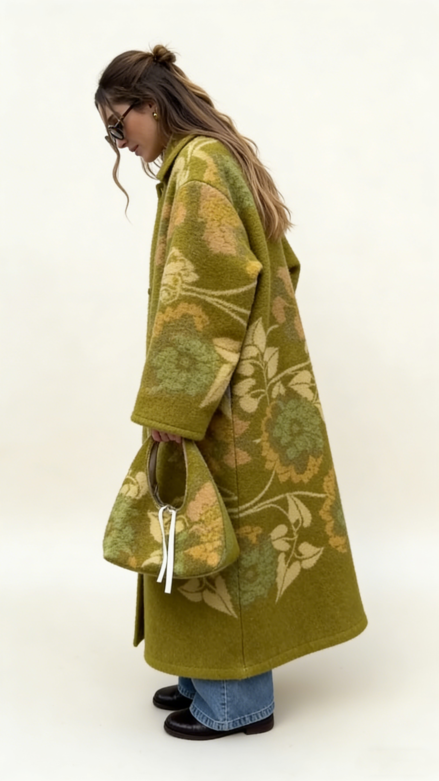 Vintage Floral Long Coat