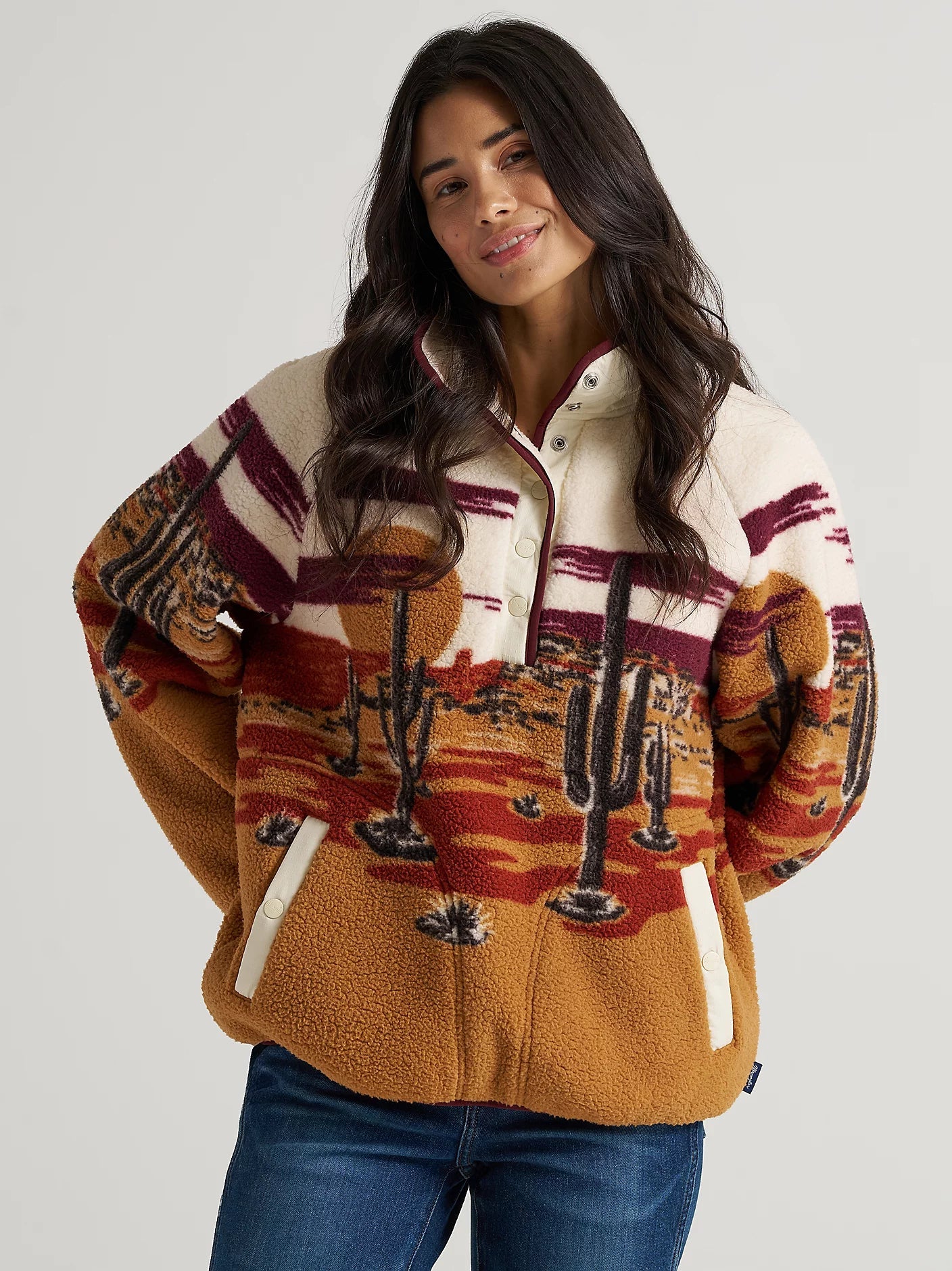 Women's Half-Snap Sherpa Pullover