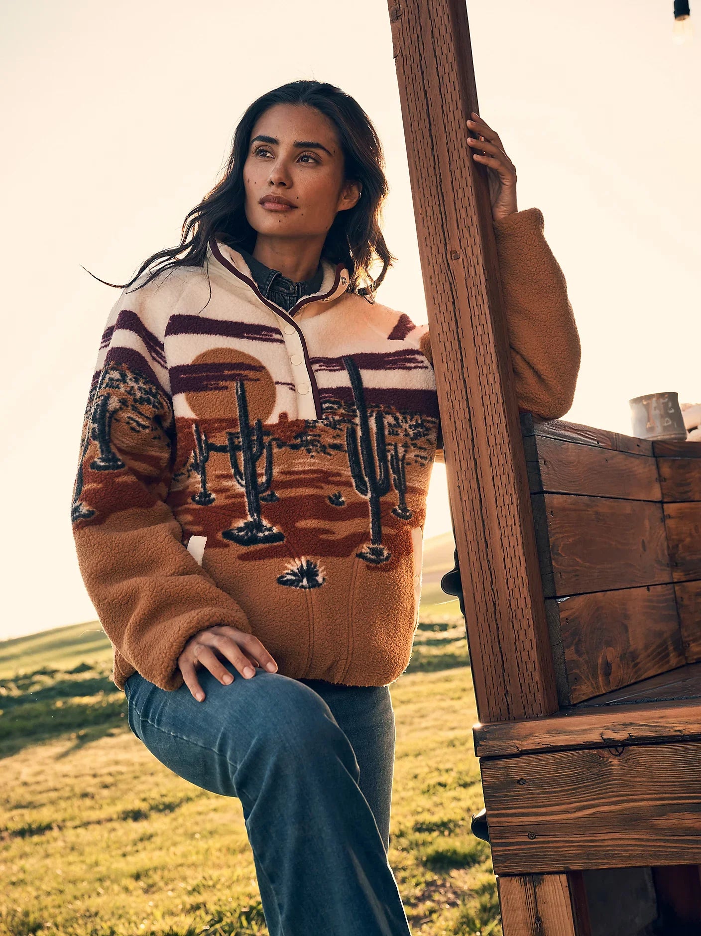 Women's Half-Snap Sherpa Pullover