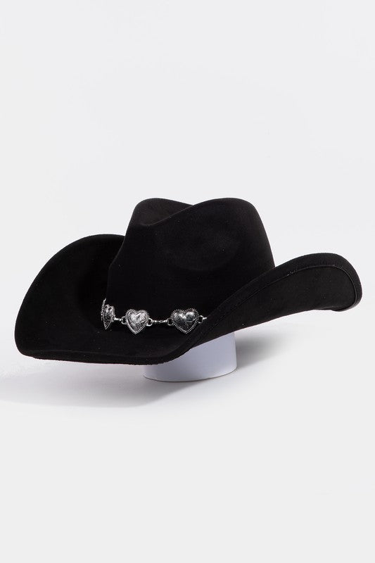 Stolen Hearts Cowboy Hat (Black)