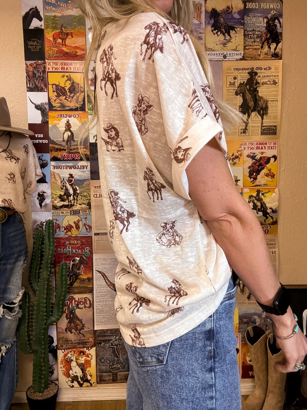 The Outlaw Cowgirl Top (Cream)