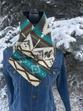 Western Cowboy Aztec Warm Neck Hood