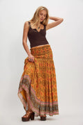 Printed Convertible Maxi Skirt
