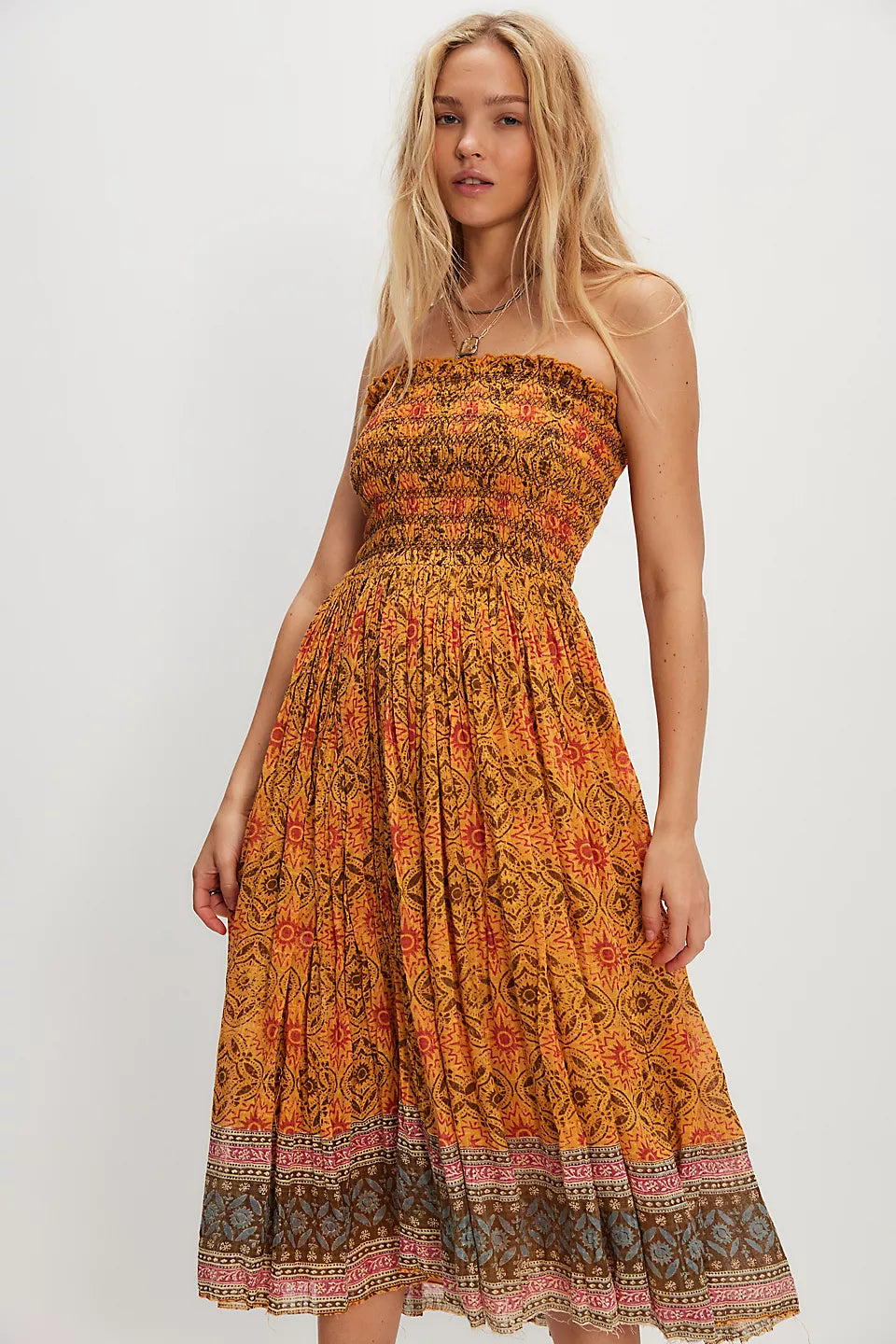 Printed Convertible Maxi Skirt