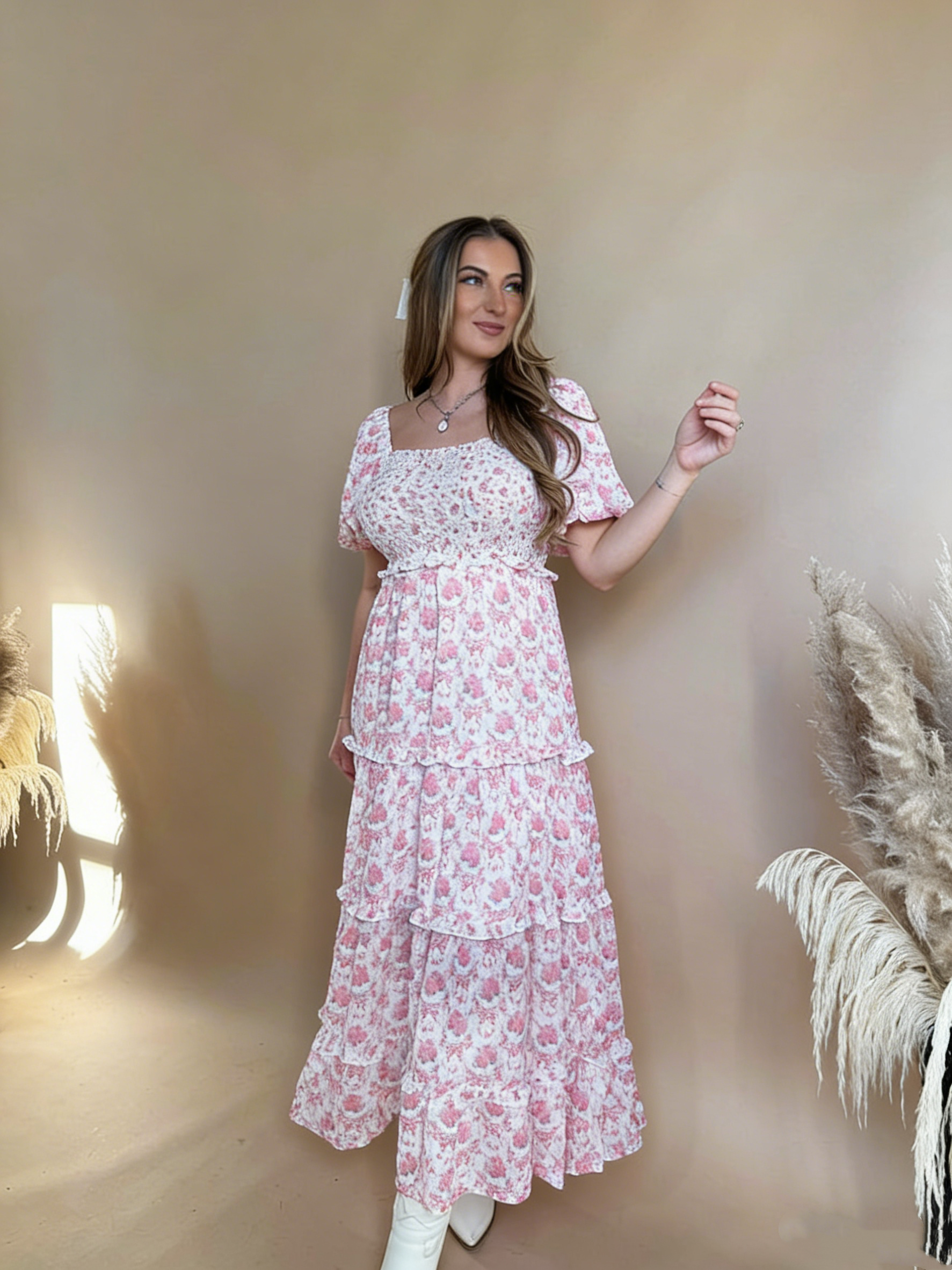 Coquette Cowgirl Pink Dress