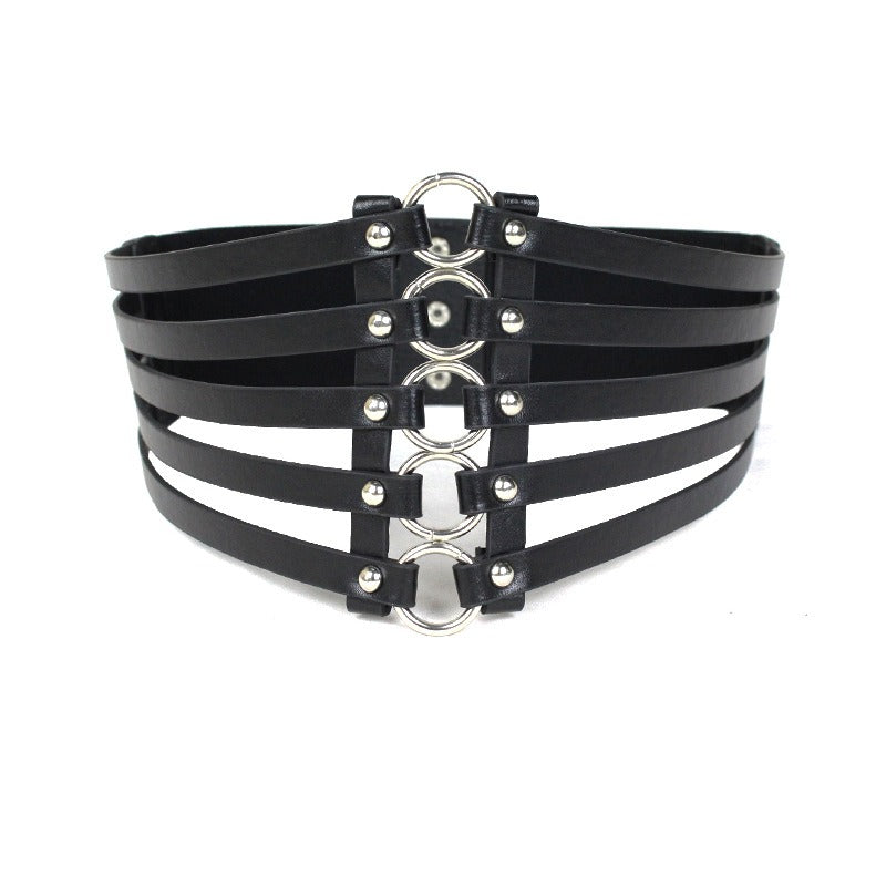 Women's vintage rivet belt