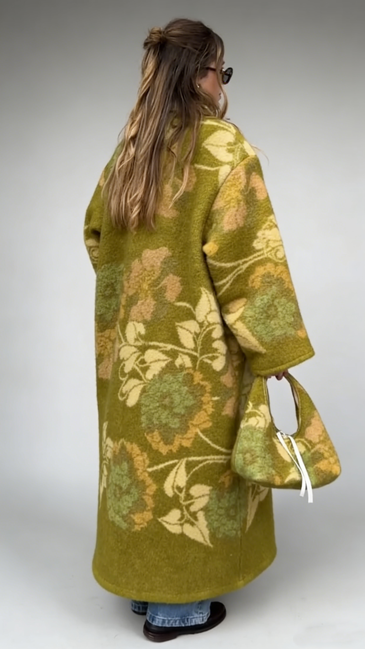 Vintage Floral Long Coat