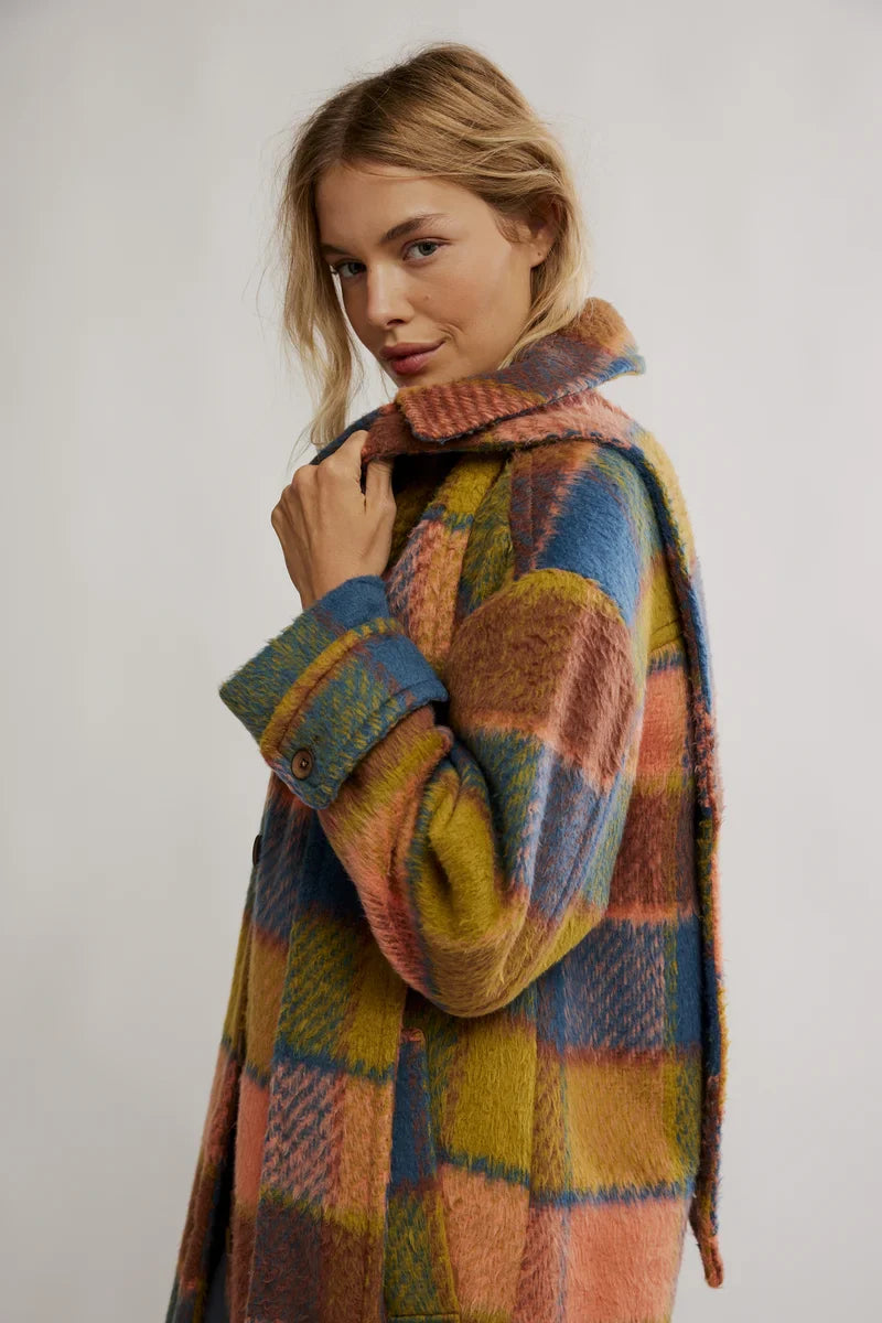 Dalton Coat In Coral