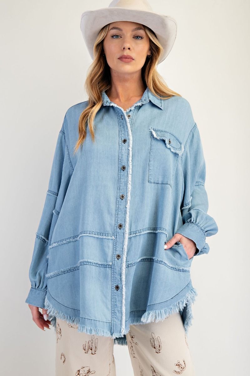 Chambray button down