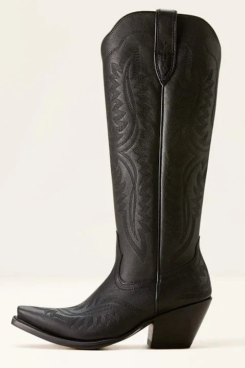 Tall Leather Western Boots