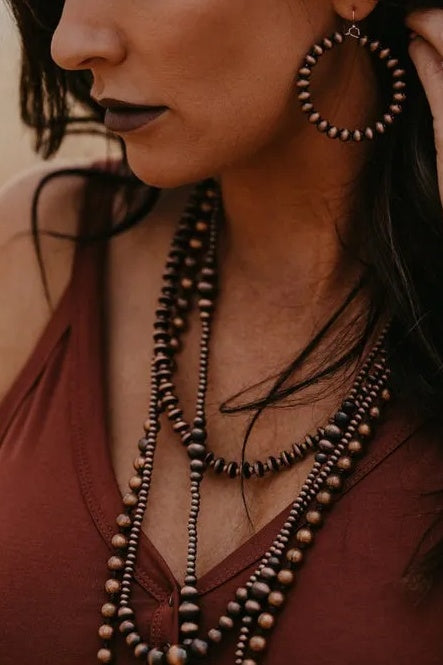 Vintage Copper Earrings + Necklace