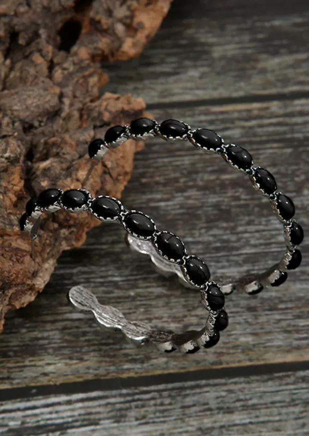 Large Hoop Alloy Ear Wrap Earrings