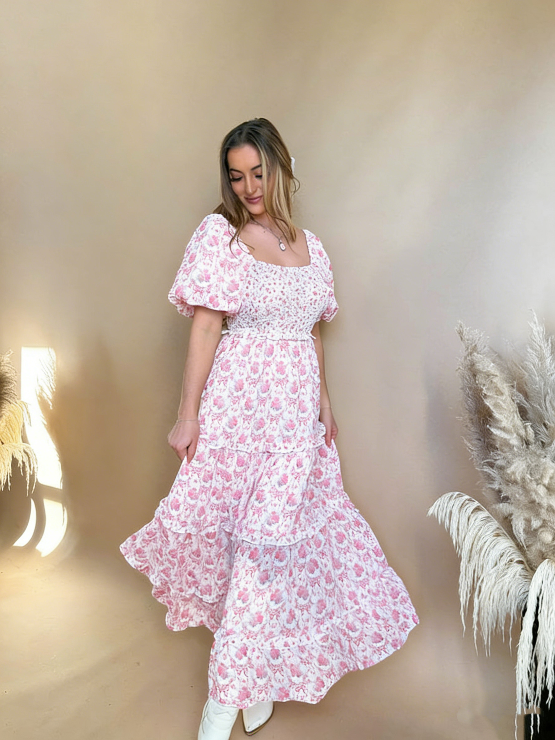 Coquette Cowgirl Pink Dress