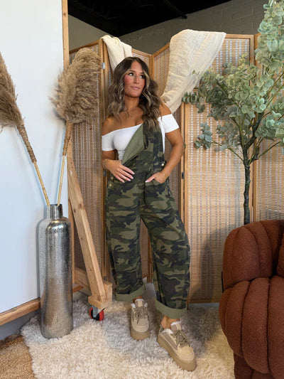 Gone Country Barrel Overalls Camo