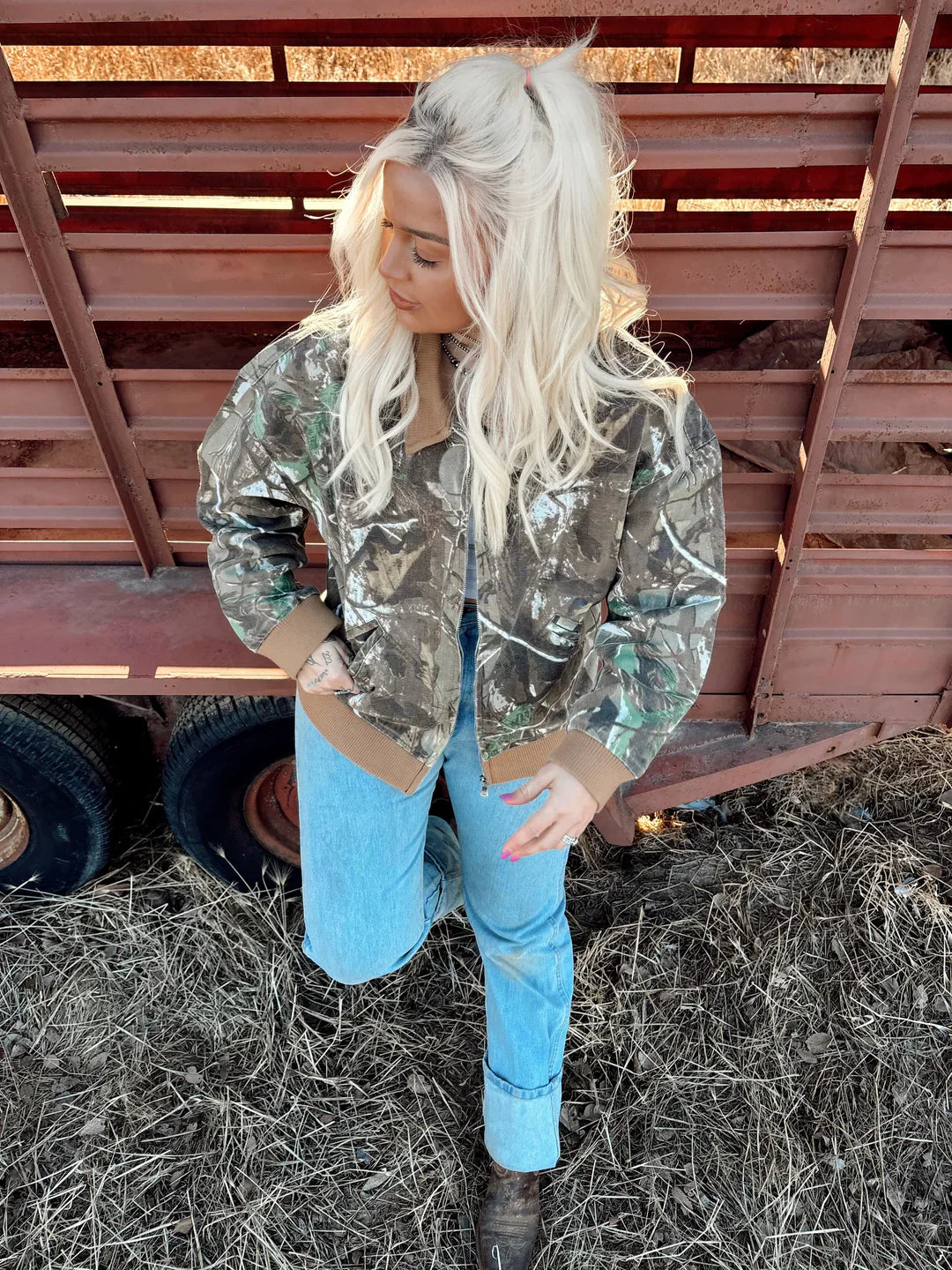 Buckskin Cowboy Camo Jacket