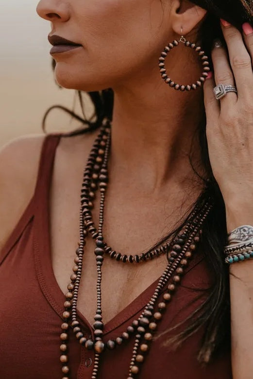 Vintage Copper Earrings + Necklace