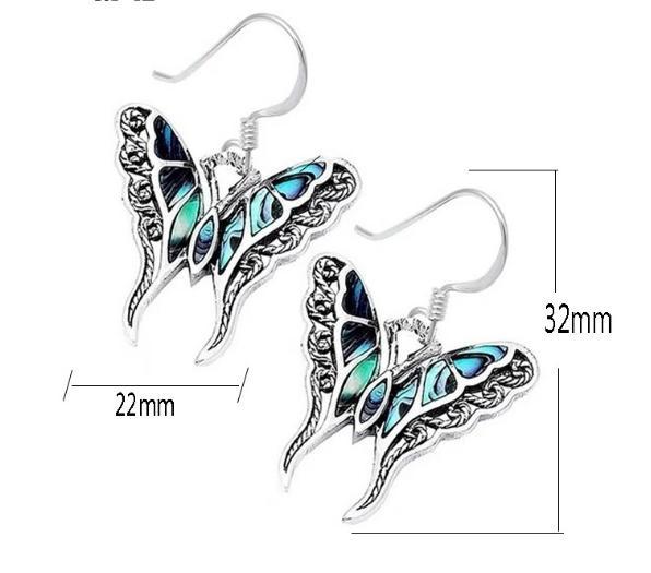 Retro butterfly earrings