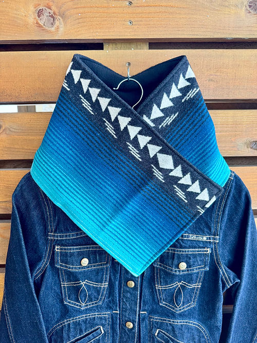 Western Cowboy Aztec Warm Neck Hood