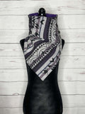 Violet Aztec Warm Neck Hood