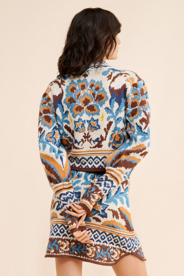 Toucan Scarf Knit Sweater