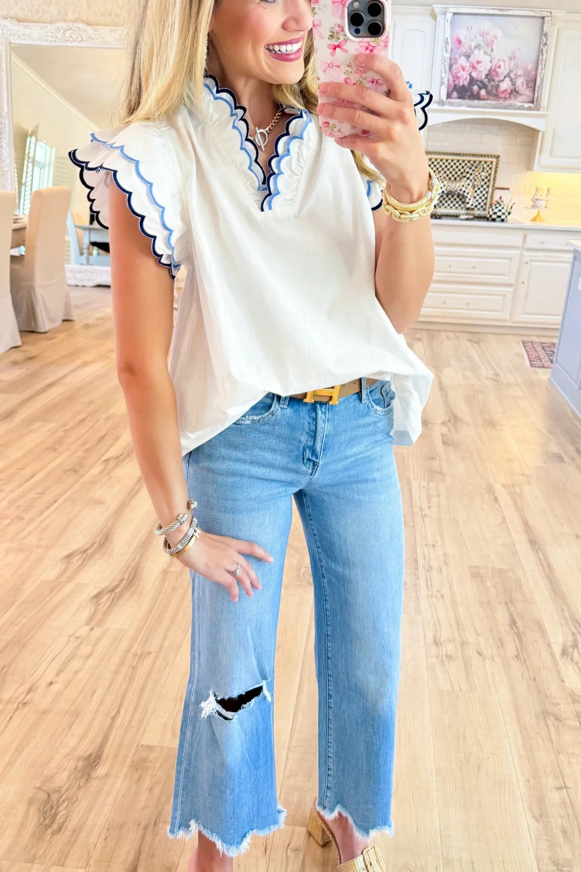 Vervet Wide Leg Cropped Jean