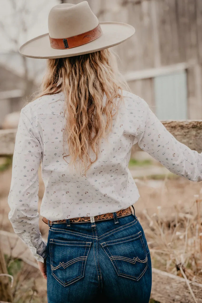 Women's Cute Printed Long Sleeve Shirt