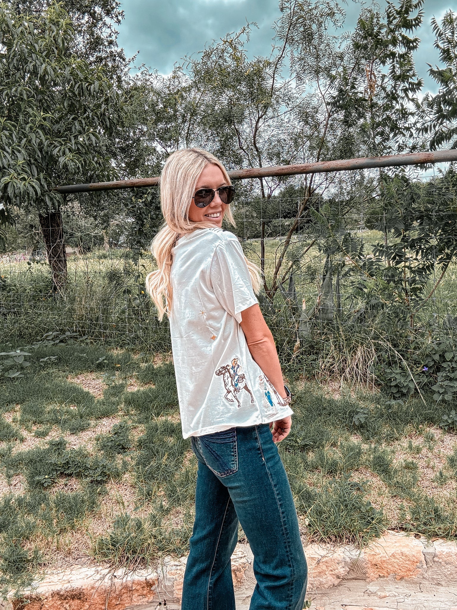 The Orla Western Top (White)