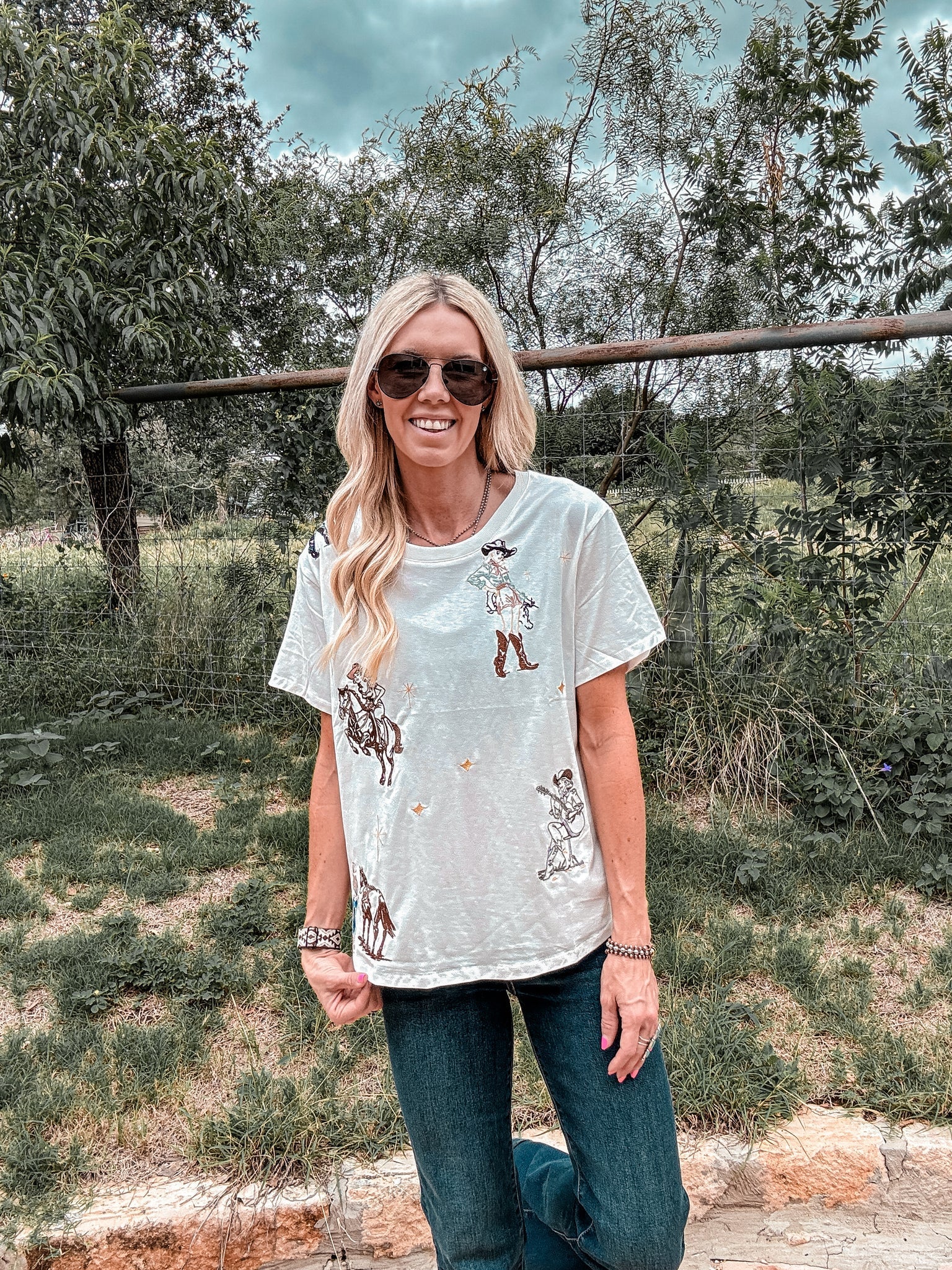 The Orla Western Top (White)