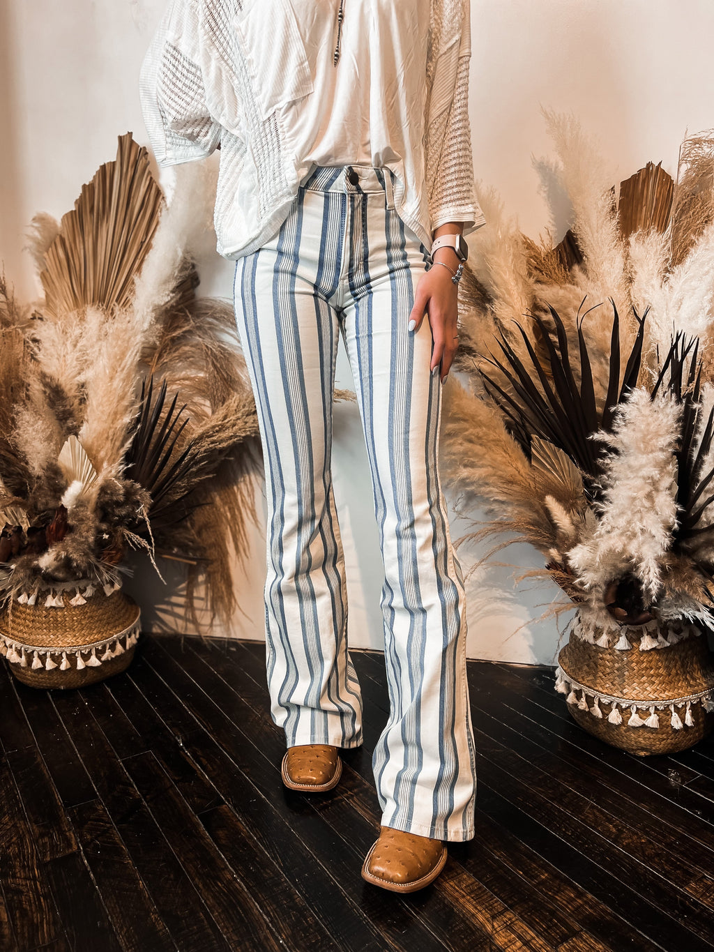 Rodeo Stripe Flares