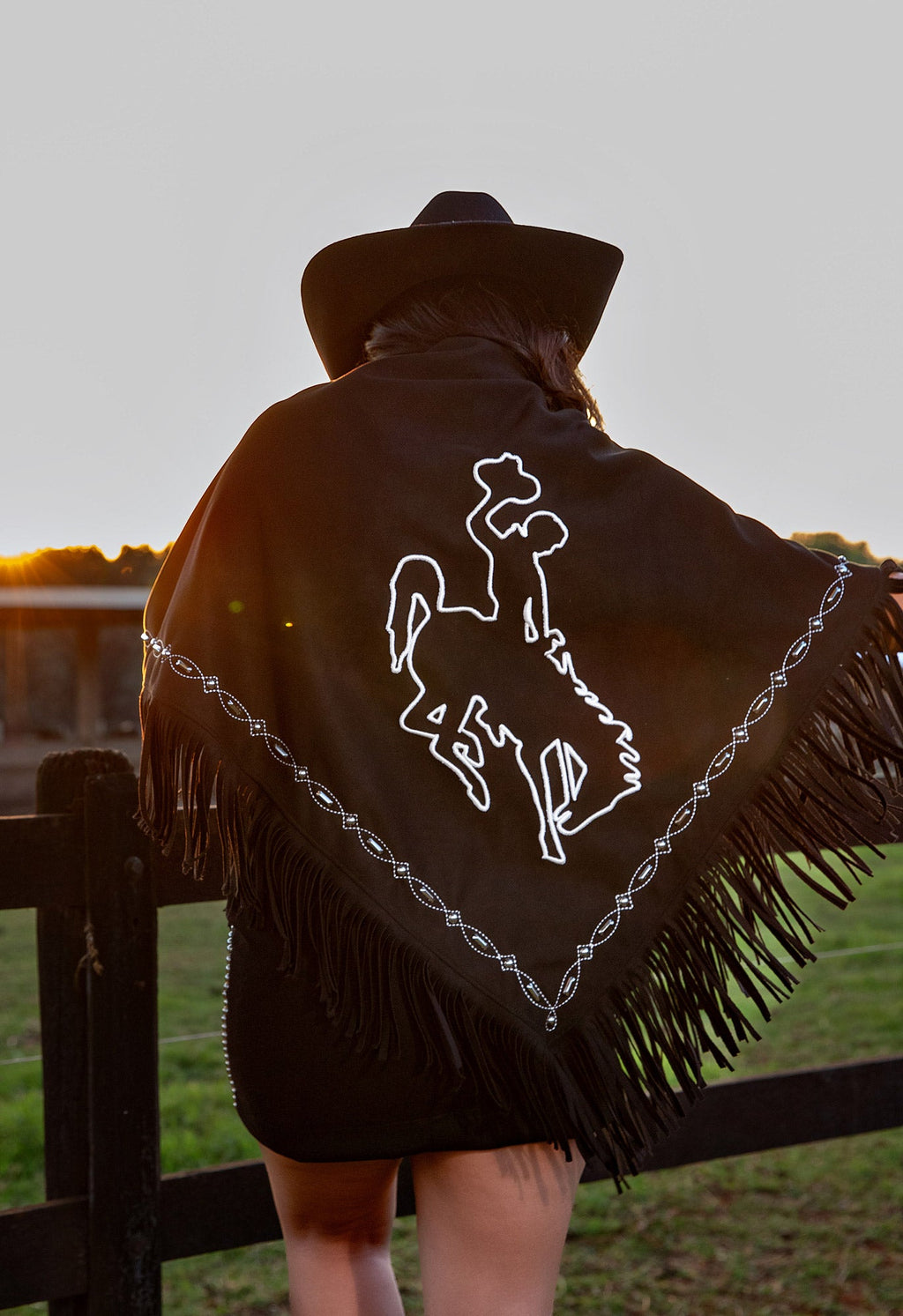 Western Fringe Cowboy Poncho