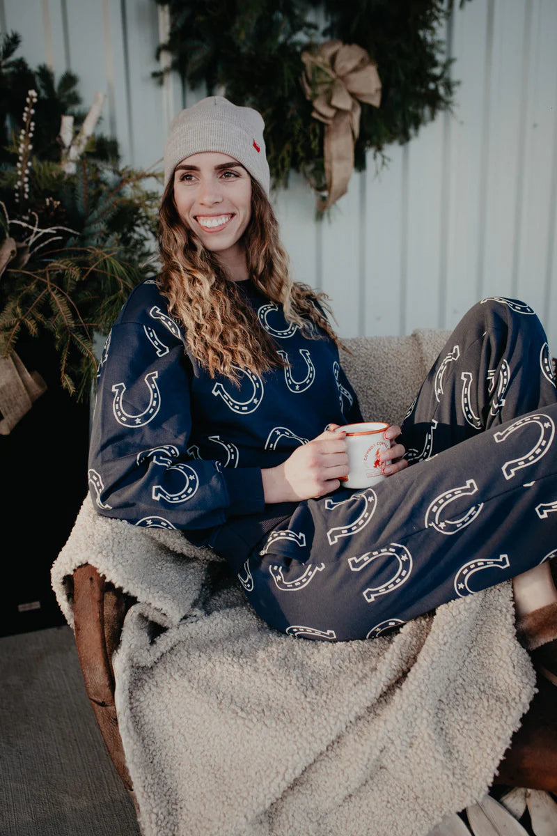 Horse Shoe Navy Lounge Set