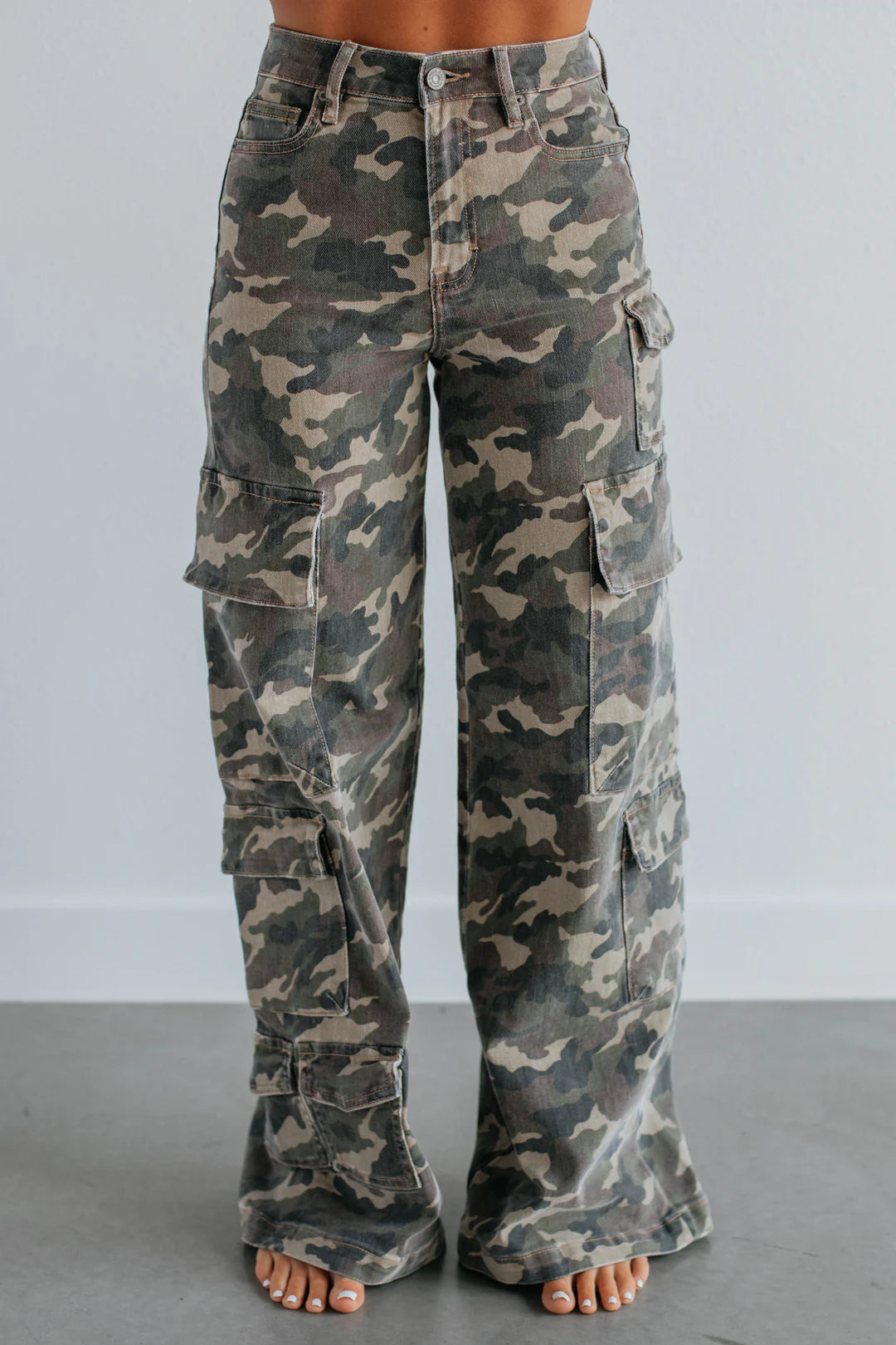 Hidden Cargo Jeans - Camouflage