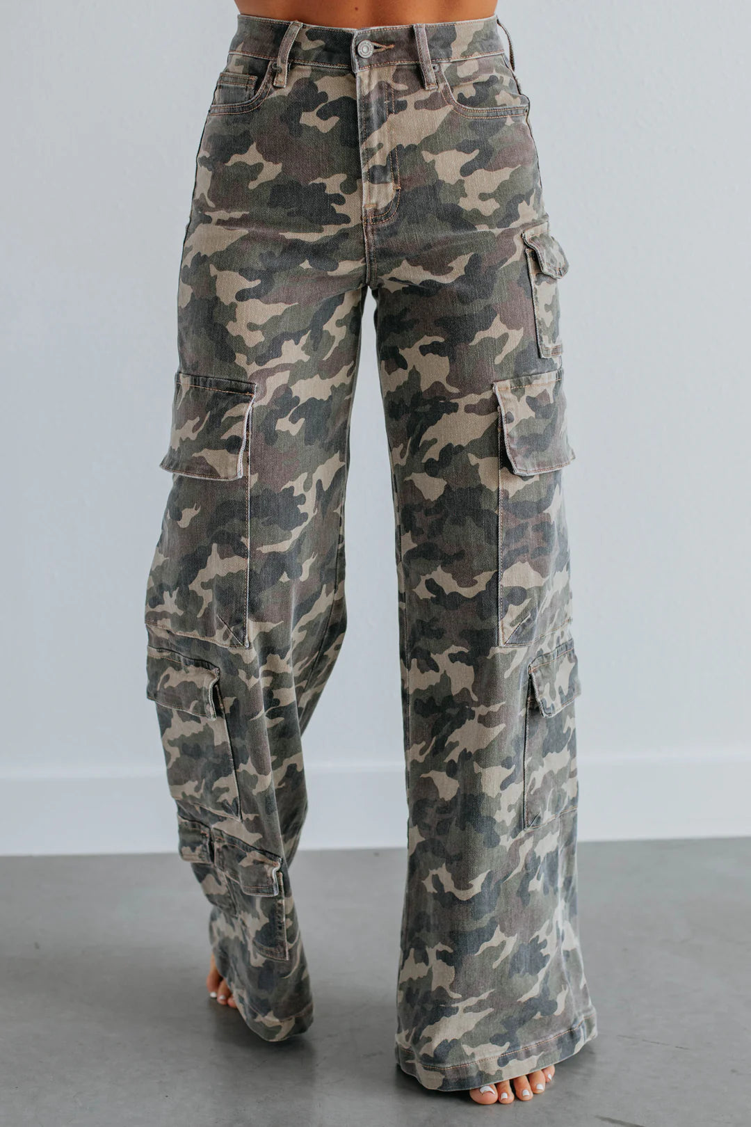 Hidden Cargo Jeans - Camouflage