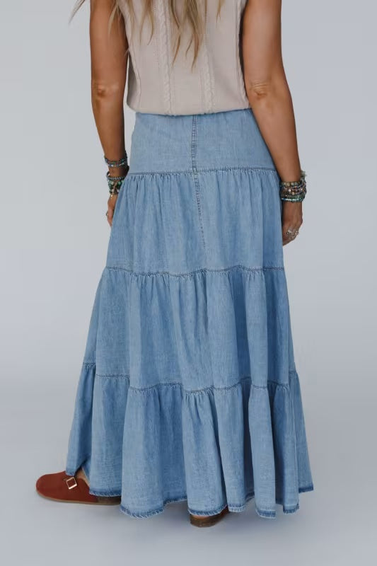 Tiered Maxi Skirt