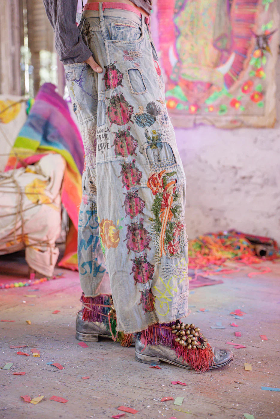 Peonies Dani Blues Denims