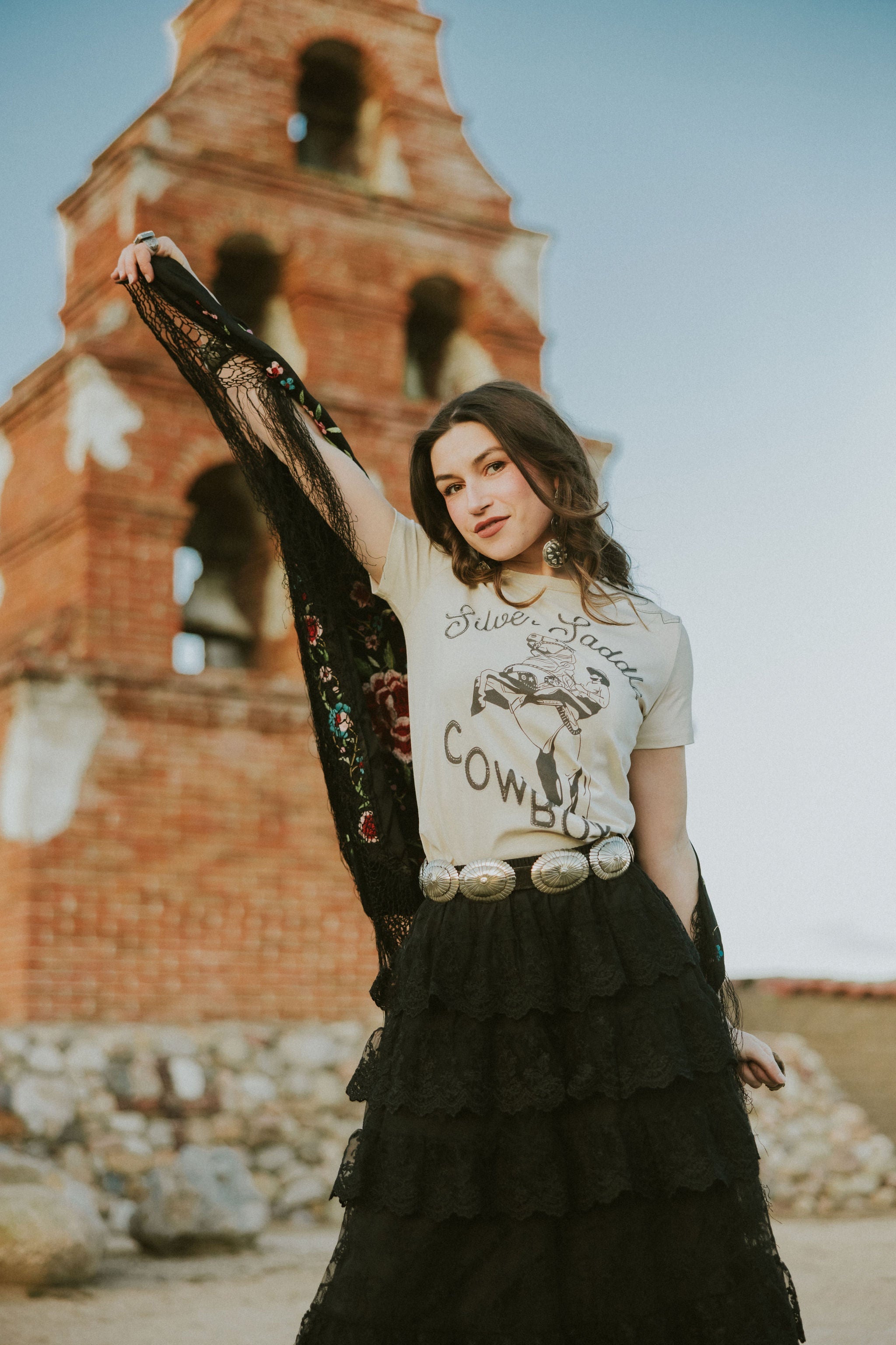 Silver Saddle Cowboy Tee