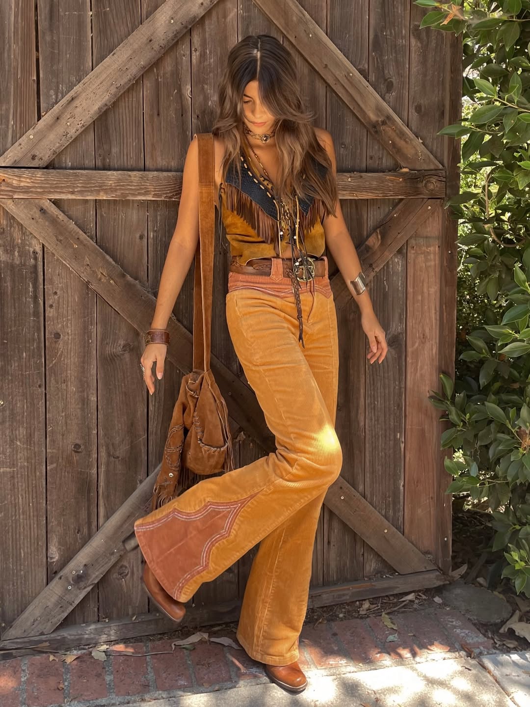 Cinnamon Girl Golden Cord Pants