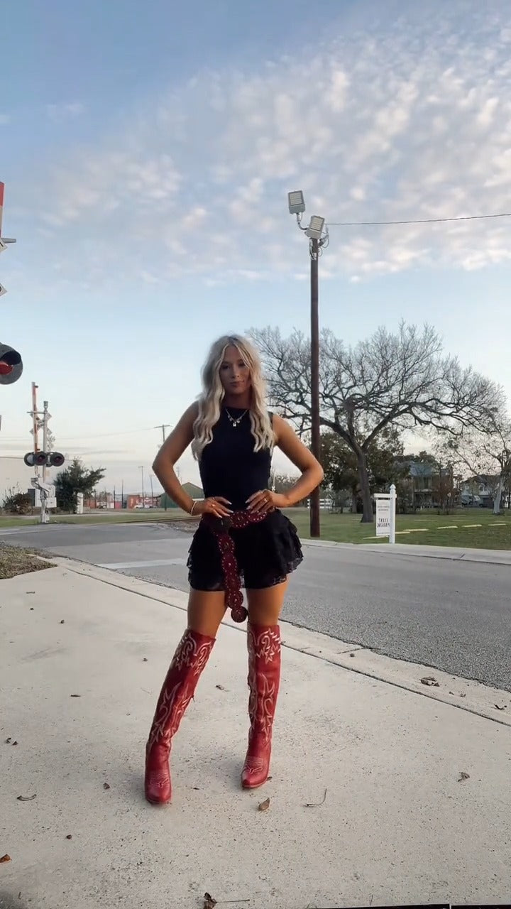 Manuka Ruffle Mini Dress