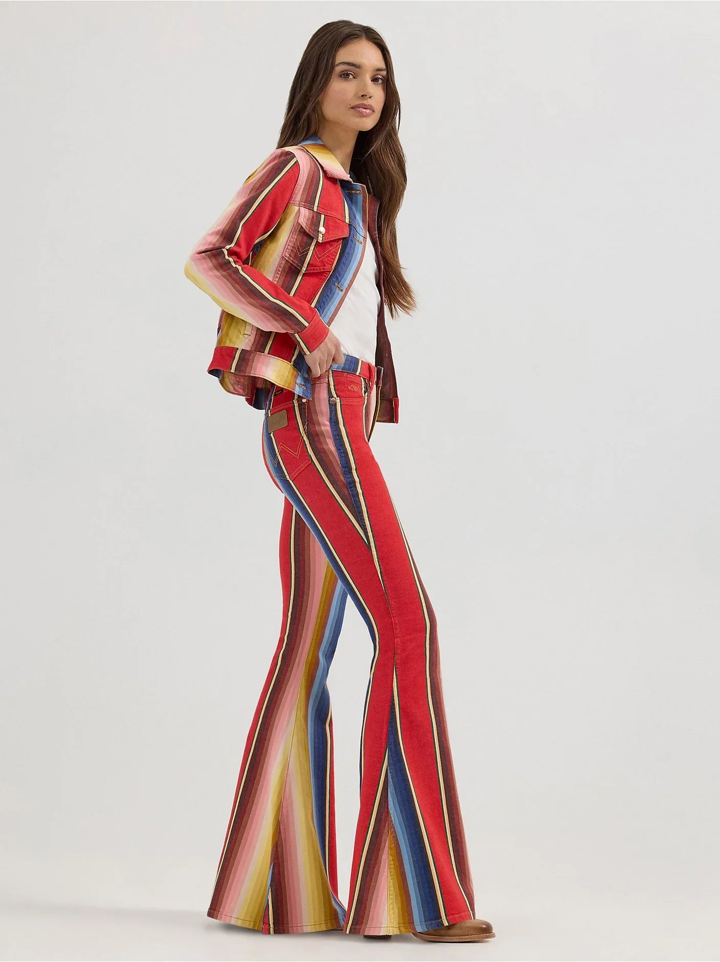 Southwestern Striped Denim Set