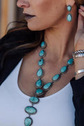 Vintage Turquoise Necklace + Earrings