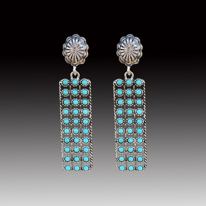 Vintage Western Geometric Earrings