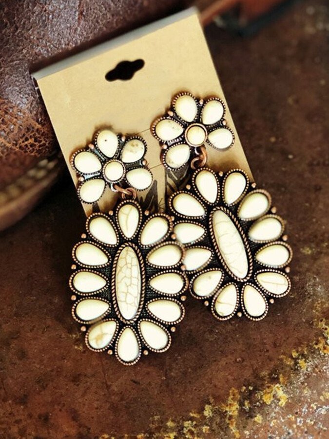 Women's Vintage Turquoise Sterling Silver Earrings