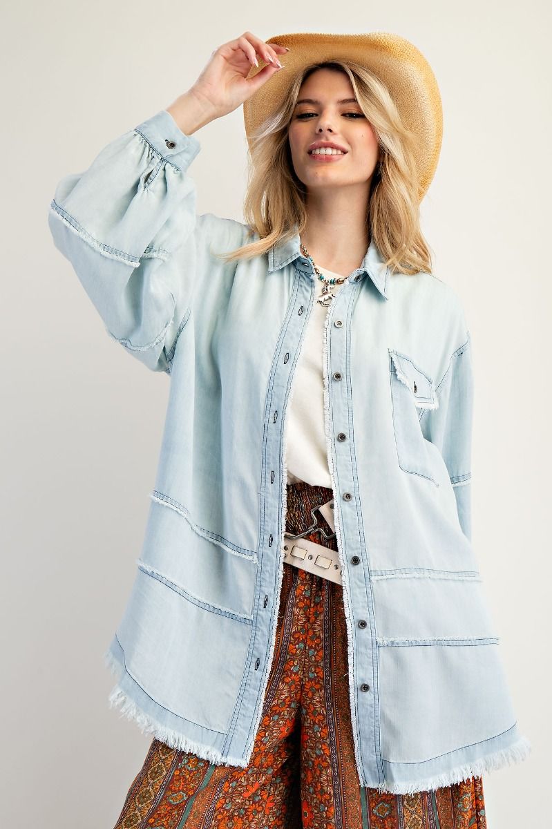 Chambray button down