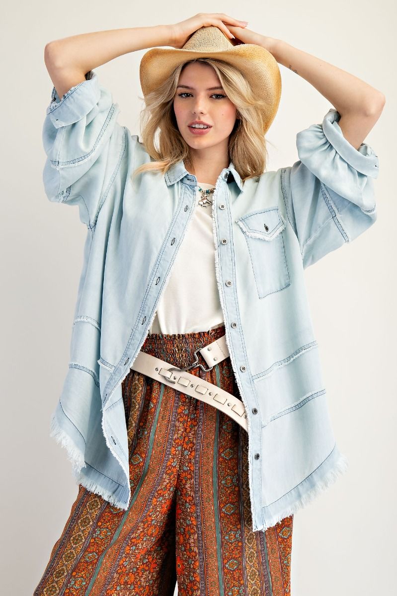 Chambray button down