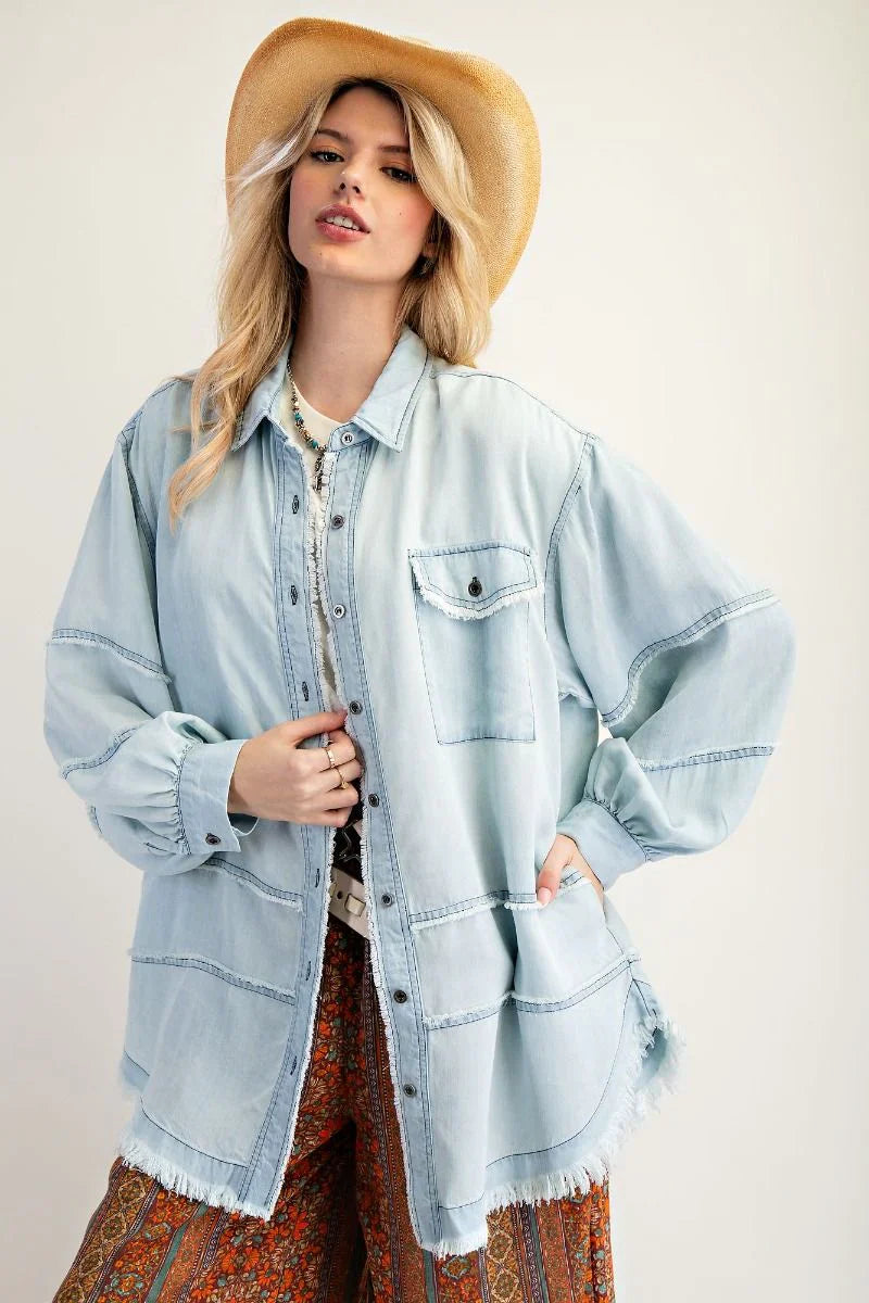 Chambray button down