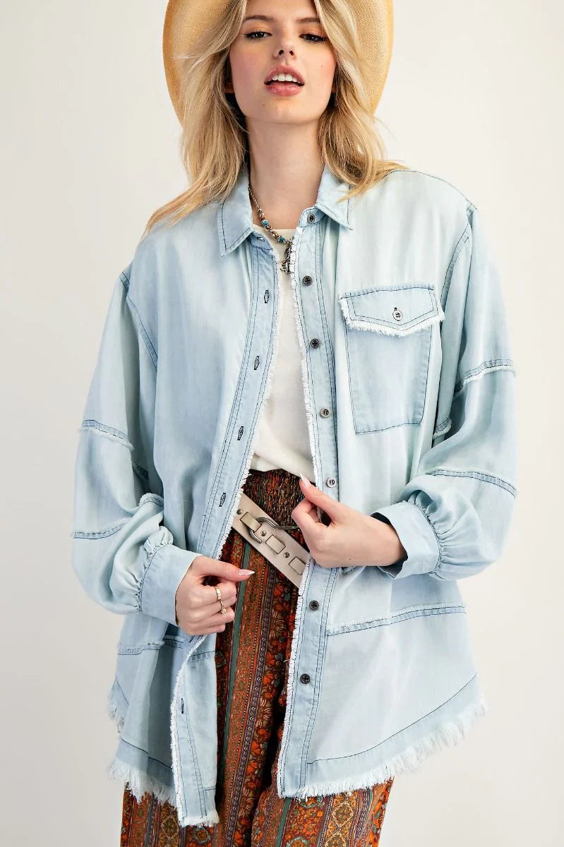Chambray button down
