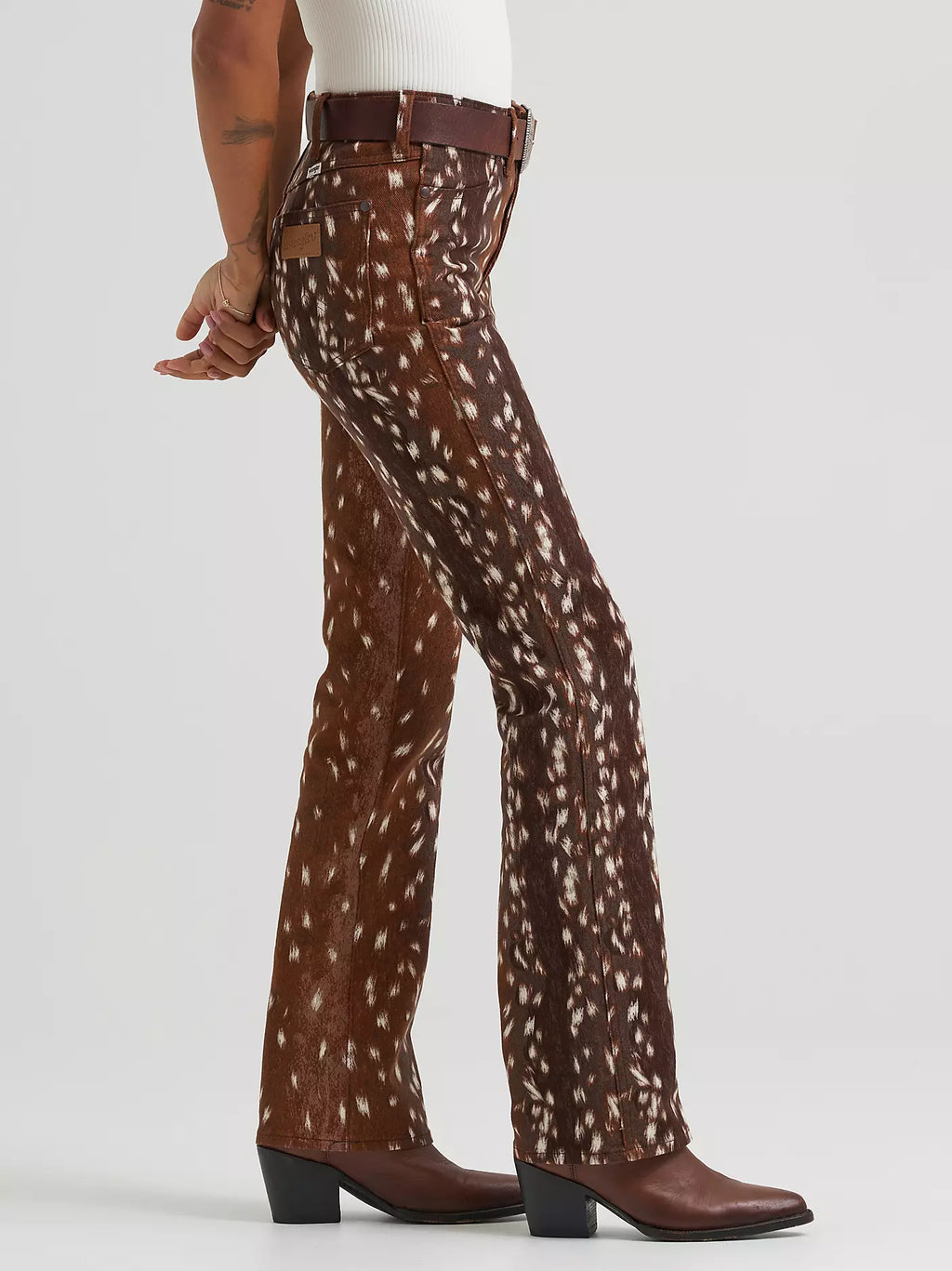 Fawn Print Bootcut Jean