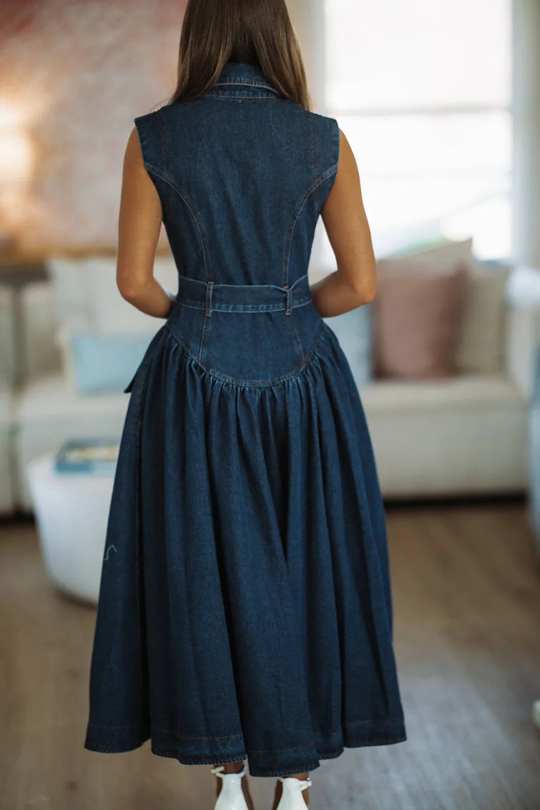 Tennessee Sunsets Maxi Dress - Dark Denim