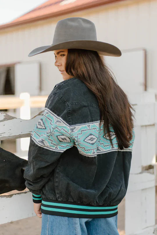 Texas Turquoise Bomber Jacket