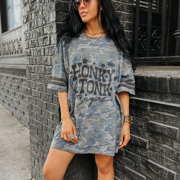 Honky Tonk Camo Jersey Tee